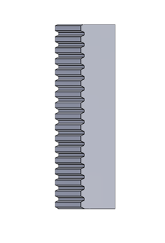 Gear rack CAD